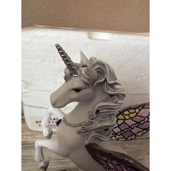 Hamilton Collection Jeweled Reflections Amethyst Splendor Unicorn w/Box & COA - Picture 15 of 16